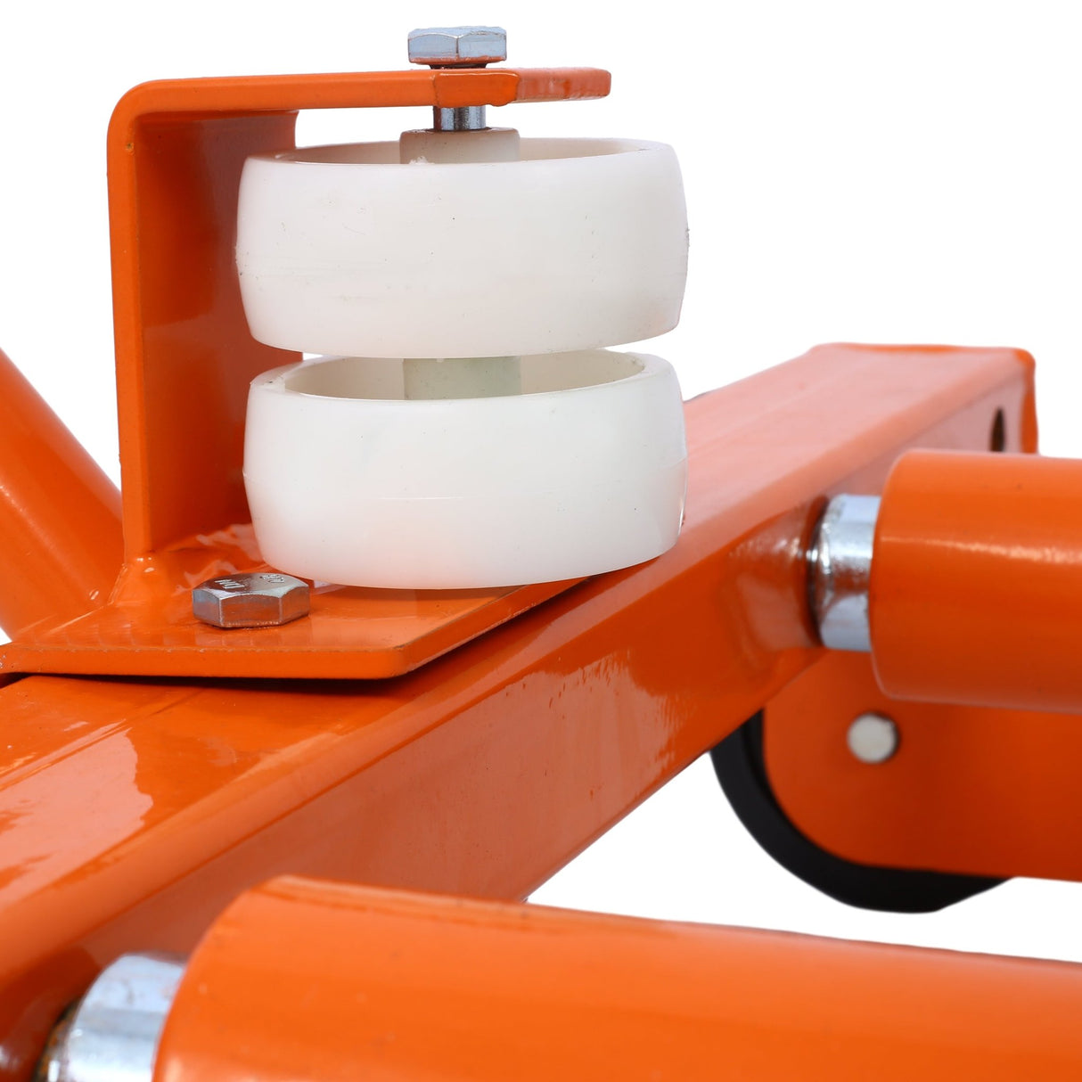 Heavy Duty Adjustable Tire Wheel Dolly 330 Lbs Capacity - Orange - Fab Heavy Parts