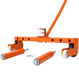 Heavy Duty Adjustable Tire Wheel Dolly 330 Lbs Capacity - Orange - Fab Heavy Parts