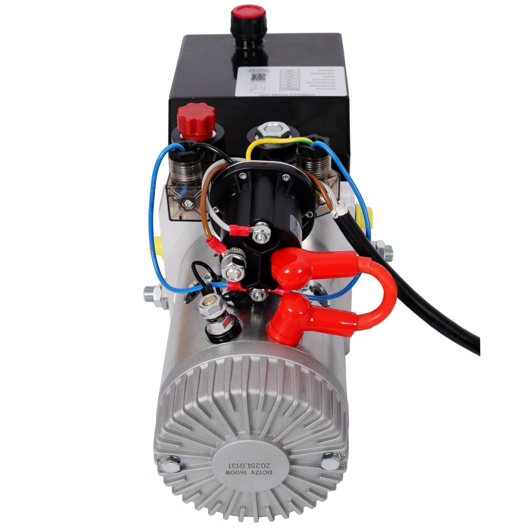 Heavy Duty Double Acting 12V DC Hydraulic Power Unit 3 Quart Steel Tank Hydraulic Pump for Dump Trailers Aerial Platforms and Industrial Lifting Applications with Remote Control - Fab Heavy Parts