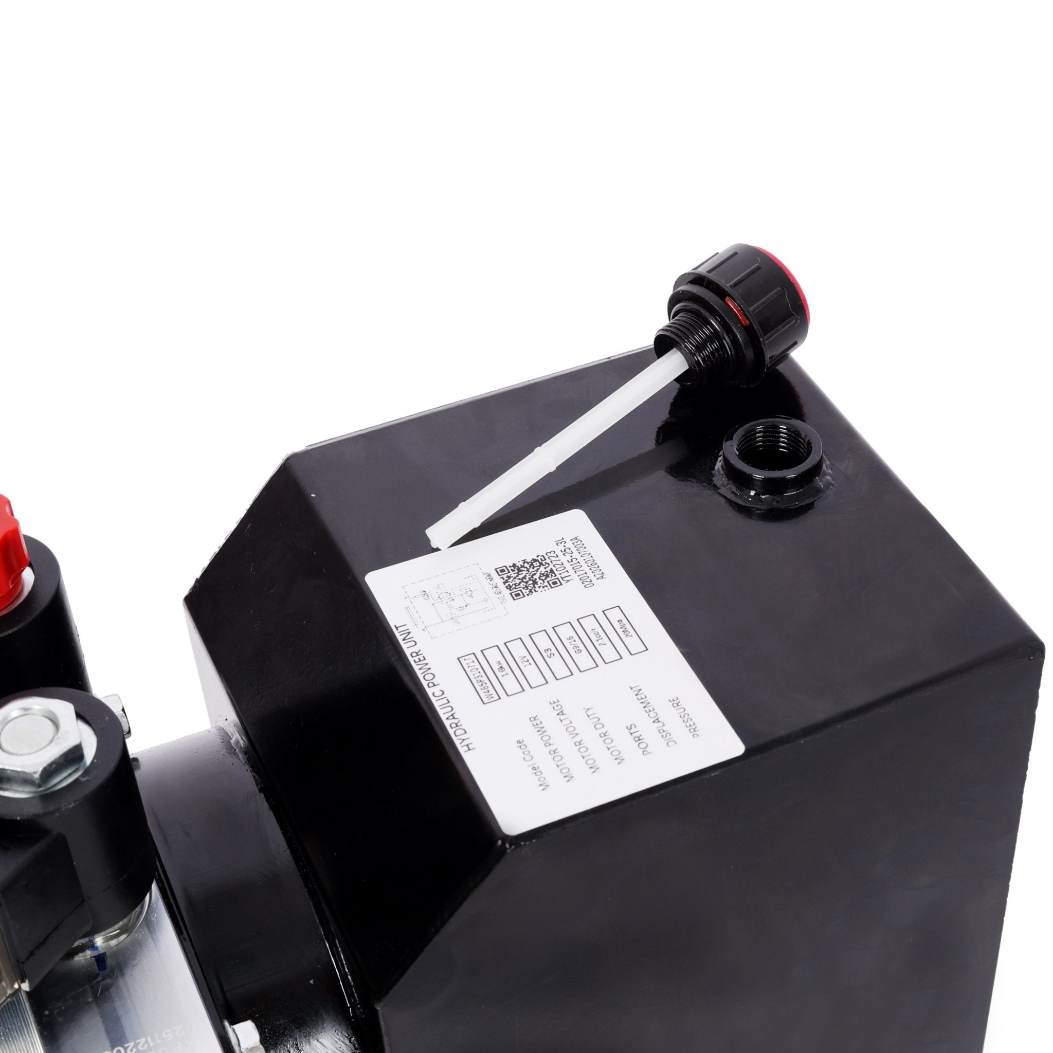 Heavy Duty Double Acting 12V DC Hydraulic Power Unit 3 Quart Steel Tank Hydraulic Pump for Dump Trailers Aerial Platforms and Industrial Lifting Applications with Remote Control - Fab Heavy Parts