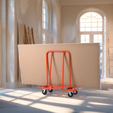 Heavy Duty Drywall Sheet Cart & Panel Dolly 3000 lbs Capacity Panel Service Cart - Fab Heavy Parts