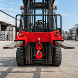 Heavy Duty Forklift Mobile Crane Attachment 6600 LBS Load Capacity Fork Lifting Hoist with Safety Hook & Dual Large T-Bolts - Fab Heavy Parts