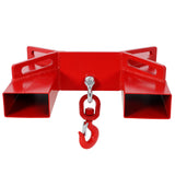 Heavy Duty Forklift Mobile Crane Attachment 6600 LBS Load Capacity Fork Lifting Hoist with Safety Hook & Dual Large T-Bolts - Fab Heavy Parts