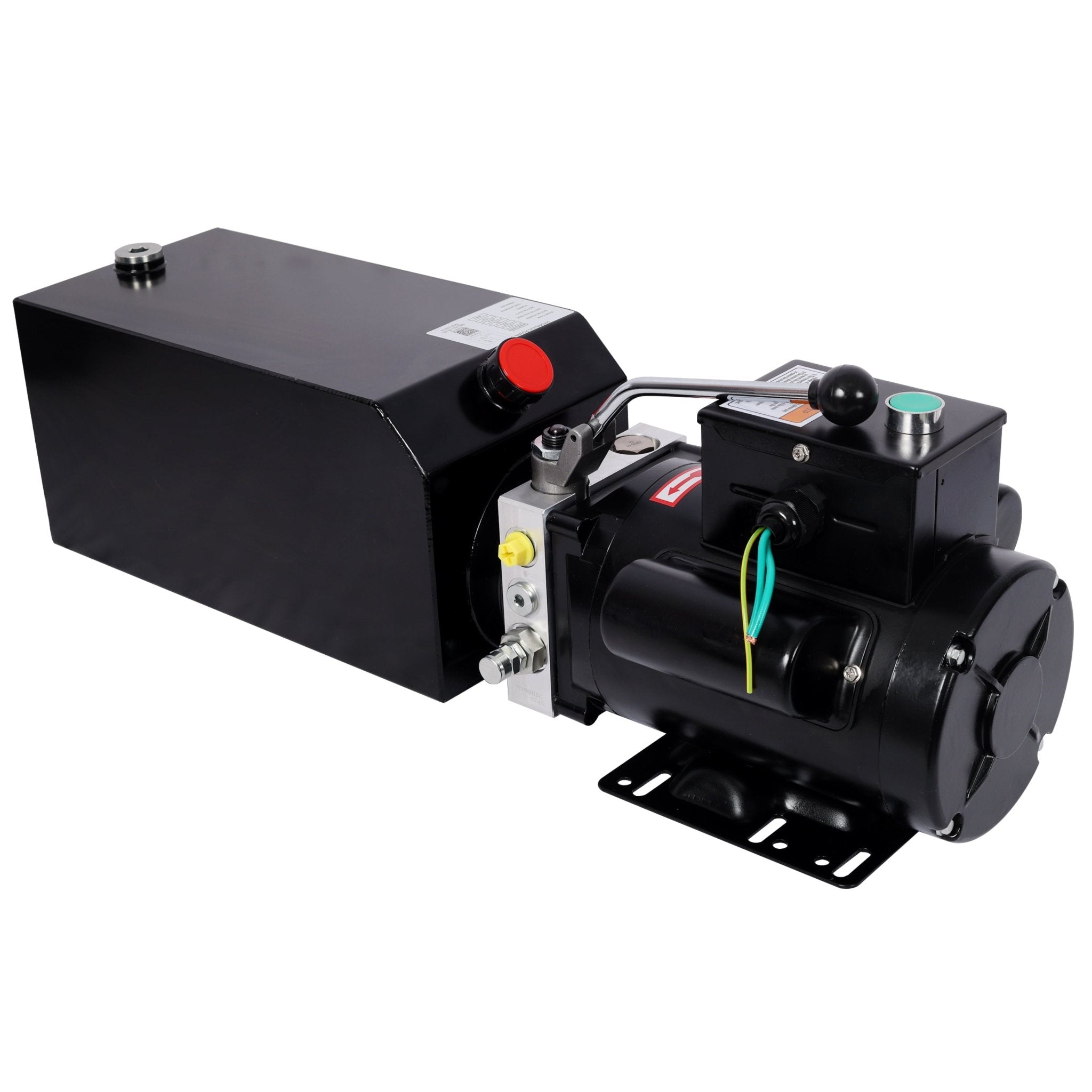 Heavy - Duty Hydraulic Power Unit for Car Lifts, AC 110V Single Phase, 10 Quart Oil Reservoir, Replacement Pump for 2 - Post 4 - Post Lifts & Auto Shop Equipment - Fab Heavy Parts