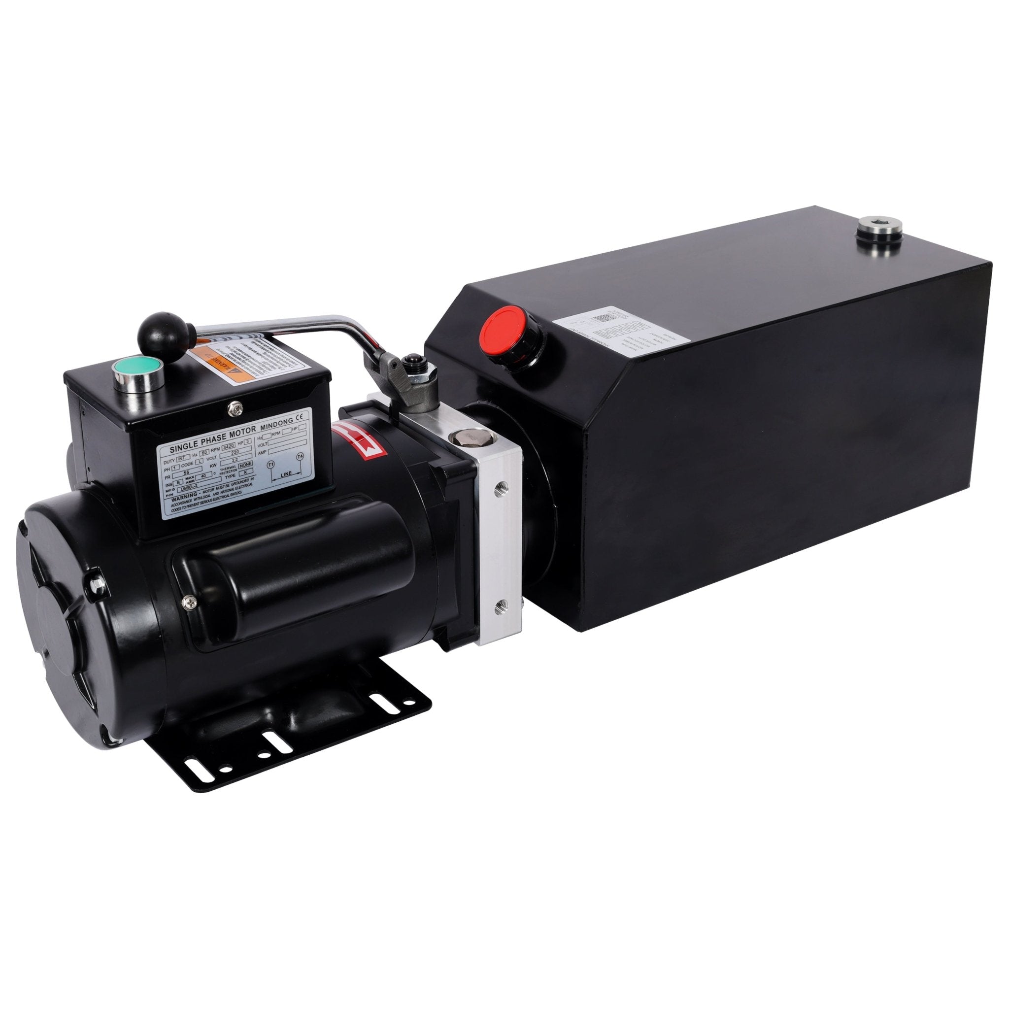 Heavy - Duty Hydraulic Power Unit for Car Lifts, AC 110V Single Phase, 10 Quart Oil Reservoir, Replacement Pump for 2 - Post 4 - Post Lifts & Auto Shop Equipment - Fab Heavy Parts
