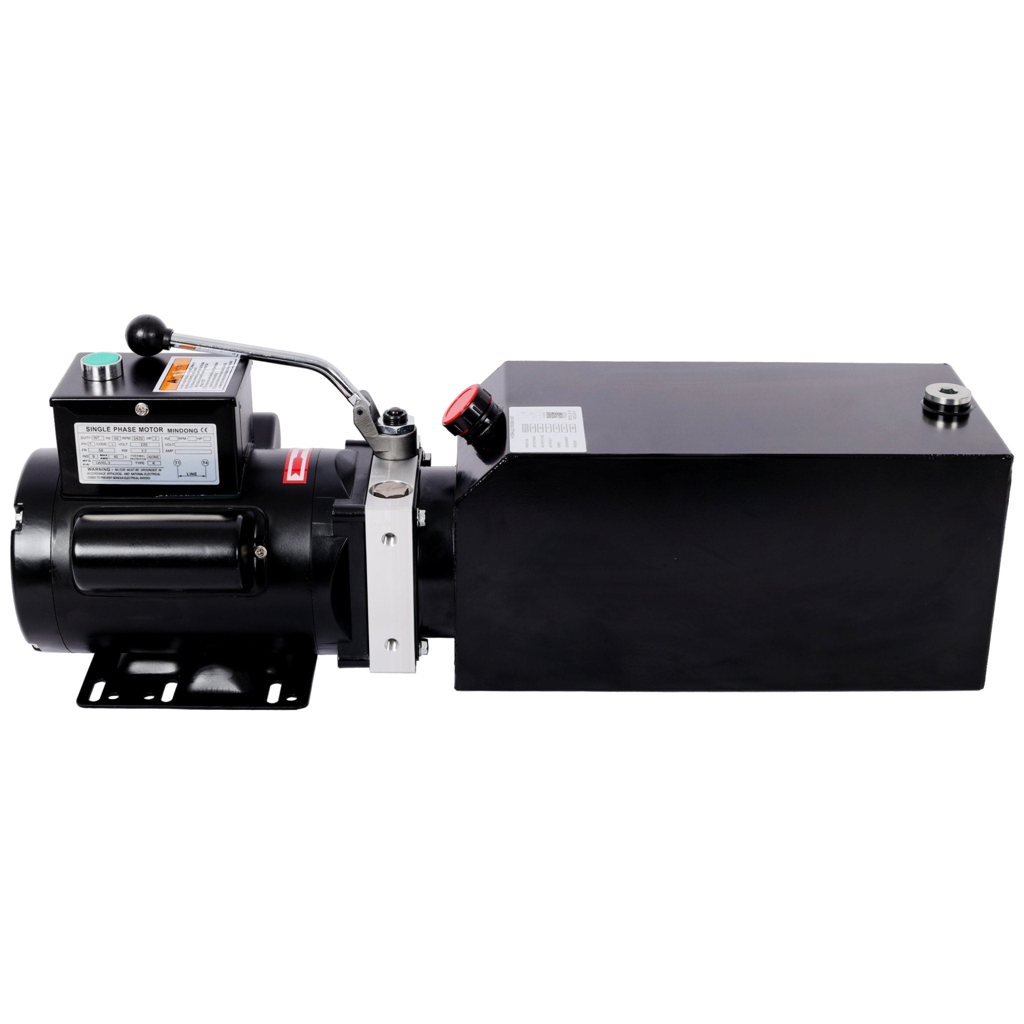 Heavy - Duty Hydraulic Power Unit for Car Lifts, AC 110V Single Phase, 10 Quart Oil Reservoir, Replacement Pump for 2 - Post 4 - Post Lifts & Auto Shop Equipment - Fab Heavy Parts