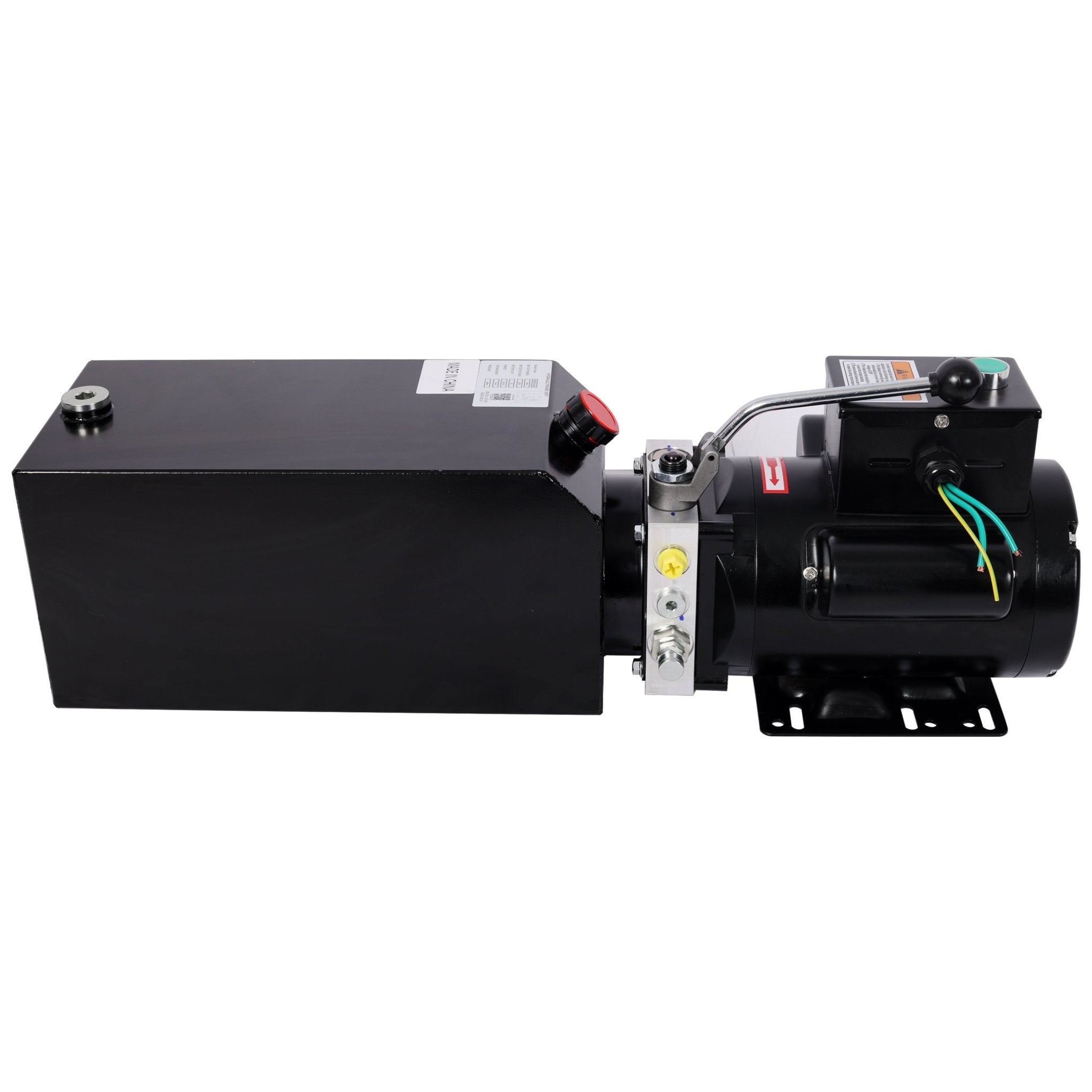 Heavy - Duty Hydraulic Power Unit for Car Lifts, AC 110V Single Phase, 10 Quart Oil Reservoir, Replacement Pump for 2 - Post 4 - Post Lifts & Auto Shop Equipment - Fab Heavy Parts