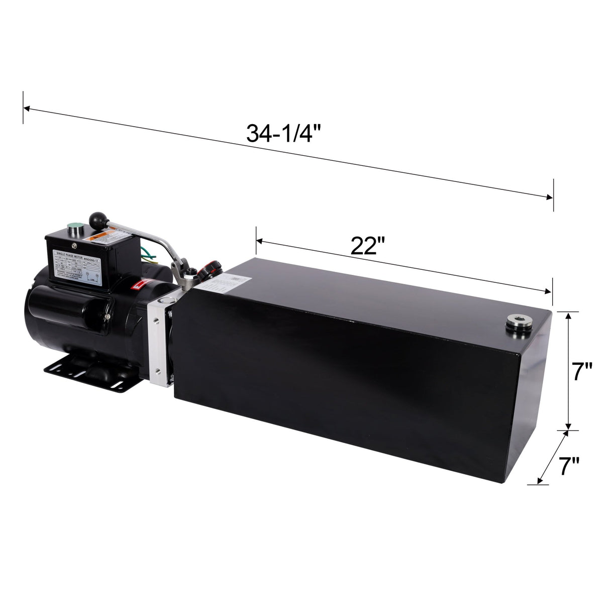 Heavy - Duty Hydraulic Power Unit for Car Lifts AC 110V Single Phase 16 Quart Oil Reservoir Replacement Pump for 2 - Post 4 - Post Lifts & Auto Shop Equipment - Fab Heavy Parts