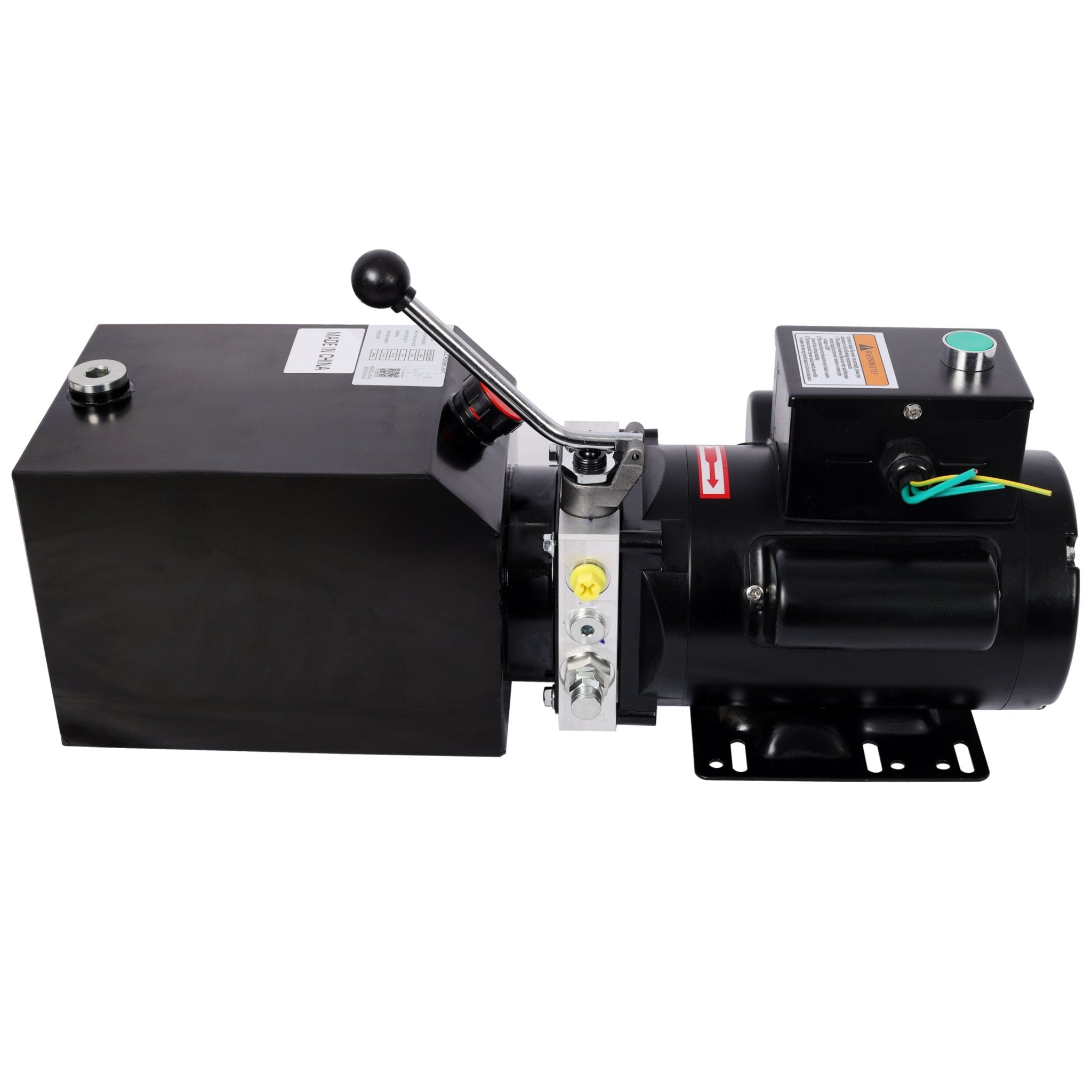Heavy - Duty Hydraulic Power Unit for Car Lifts, AC 110V Single Phase, 6 Quart Oil Reservoir, Replacement Pump for 2 - Post 4 - Post Lifts & Auto Shop Equipment - Fab Heavy Parts