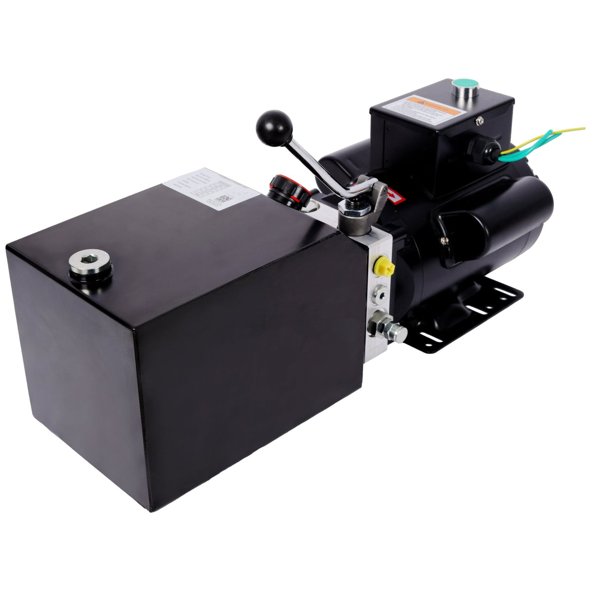 Heavy - Duty Hydraulic Power Unit for Car Lifts, AC 110V Single Phase, 6 Quart Oil Reservoir, Replacement Pump for 2 - Post 4 - Post Lifts & Auto Shop Equipment - Fab Heavy Parts
