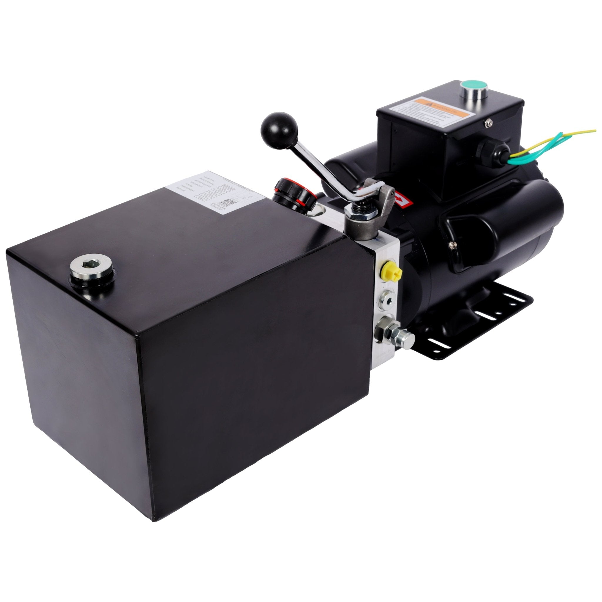 Heavy - Duty Hydraulic Power Unit for Car Lifts, AC 110V Single Phase, 6 Quart Oil Reservoir, Replacement Pump for 2 - Post 4 - Post Lifts & Auto Shop Equipment - Fab Heavy Parts