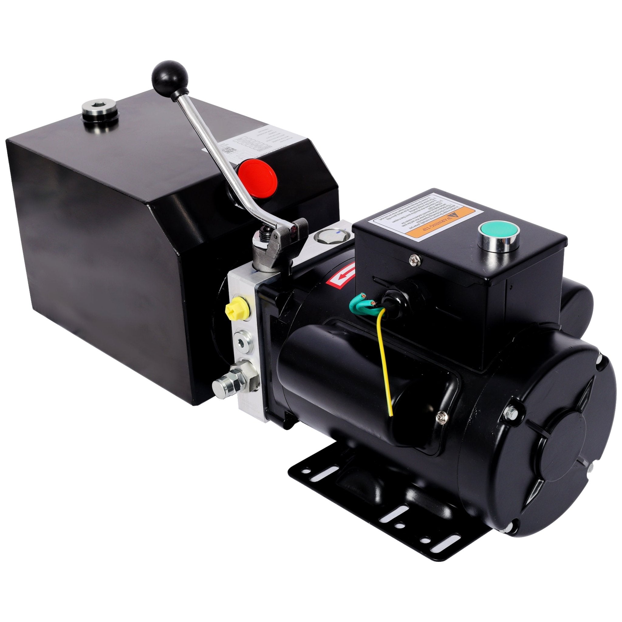 Heavy - Duty Hydraulic Power Unit for Car Lifts, AC 110V Single Phase, 6 Quart Oil Reservoir, Replacement Pump for 2 - Post 4 - Post Lifts & Auto Shop Equipment - Fab Heavy Parts
