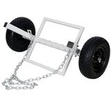 Heavy - Duty Log Dolly Holder White 1100 LBS Capacity - Fab Heavy Parts