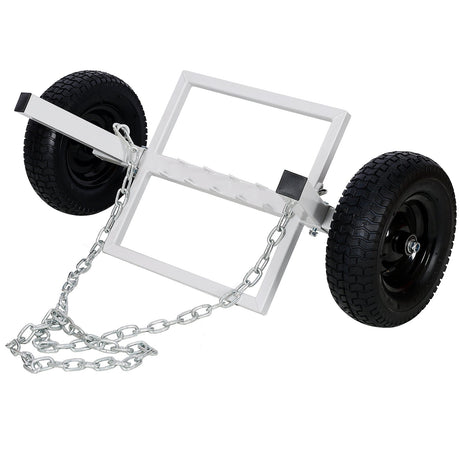 Heavy - Duty Log Dolly Holder White 1100 LBS Capacity - Fab Heavy Parts