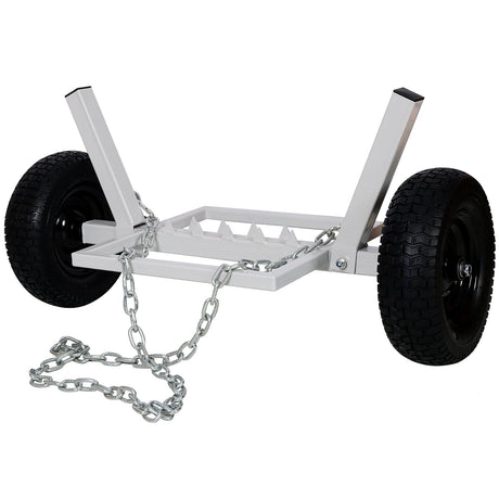 Heavy - Duty Log Dolly Holder White 1100 LBS Capacity - Fab Heavy Parts
