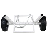 Heavy - Duty Log Dolly Holder White 1100 LBS Capacity - Fab Heavy Parts