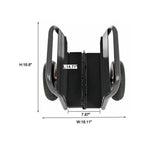 Heavy Duty Panel Dolly Slab Dolly 10" Solid Rubber Tires 1000 LBS All - Terrain Movement for Heavy Drywall Sheet & Door Material - Black - Fab Heavy Parts