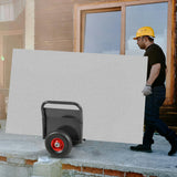 Heavy Duty Panel Dolly Slab Dolly 10" Solid Rubber Tires 1000 LBS All - Terrain Movement for Heavy Drywall Sheet & Door Material - Black - Fab Heavy Parts