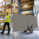 Heavy Duty Panel Dolly Slab Dolly 10" Solid Rubber Tires 1000 LBS All - Terrain Movement for Heavy Drywall Sheet & Door Material - Black - Fab Heavy Parts