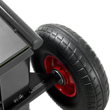 Heavy Duty Panel Dolly Slab Dolly 10" Solid Rubber Tires 1000 LBS All - Terrain Movement for Heavy Drywall Sheet & Door Material - Black - Fab Heavy Parts