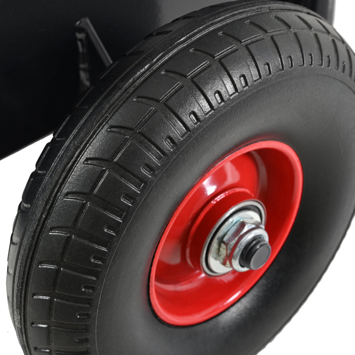 Heavy Duty Panel Dolly Slab Dolly 10" Solid Rubber Tires 1000 LBS All - Terrain Movement for Heavy Drywall Sheet & Door Material - Black - Fab Heavy Parts