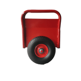 Heavy Duty Panel Dolly Slab Two Nice Handles 10" Solid Rubber Tires Super Weight 1000 LBS All - Terrain Movement - Red - Fab Heavy Parts
