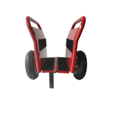 Heavy Duty Panel Dolly Slab Two Nice Handles 10" Solid Rubber Tires Super Weight 1000 LBS All - Terrain Movement - Red - Fab Heavy Parts