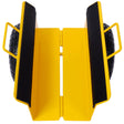 Heavy Duty Panel Dolly Slab with Handle & 2 10" Pneumatic Tires Wheels 600LBS Load Capacity - Yellow - Fab Heavy Parts