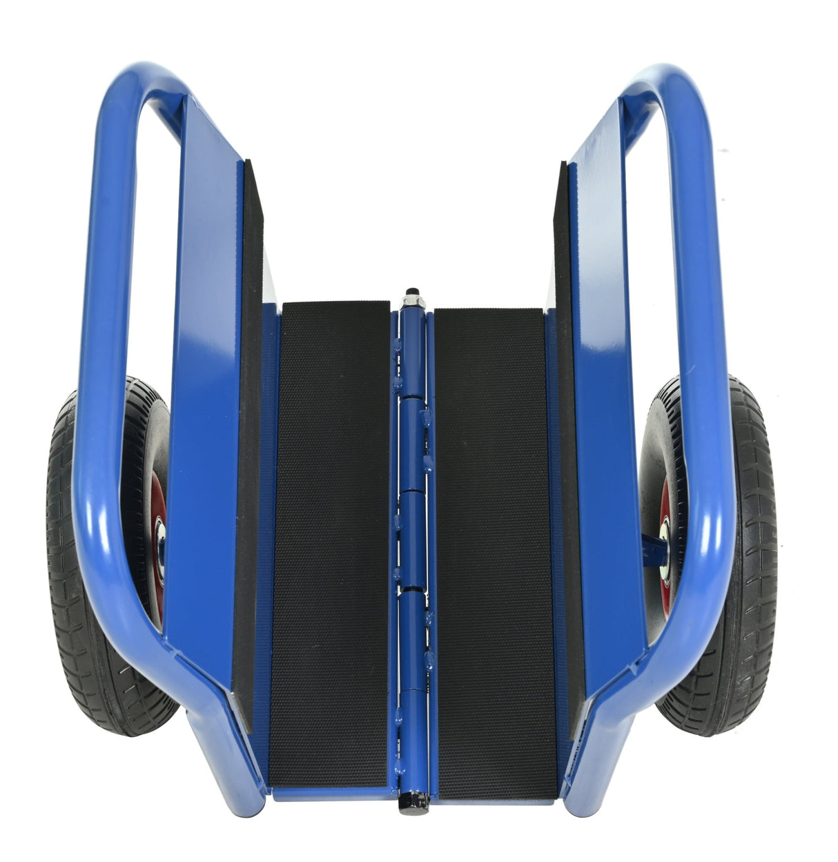 Heavy Duty Panel Slab Dolly Two Handles 10" Solid Rubber Tires 1000 LBS Capacity - Blue - Fab Heavy Parts