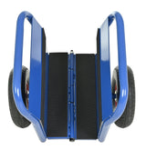 Heavy Duty Panel Slab Dolly Two Handles 10" Solid Rubber Tires 1000 LBS Capacity - Blue - Fab Heavy Parts
