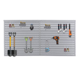 Heavy Duty PVC Slatwall Garage Organizer 8ft x 4ft Section with 10 Panels - Fab Heavy Parts