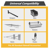 Heavy Duty PVC Slatwall Garage Organizer 8ft x 4ft Section with 10 Panels - Fab Heavy Parts