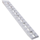 Heavy - Duty Ramps with Top Hook Attaching End Universal Loading 84" X 14" 6600 LBS 1 Pair 2 Ramps Silver Aluminum - Fab Heavy Parts