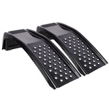 Heavy Duty Solid Steel Car Ramp 8000 LBS Capacity Auto Service Ramp Pack of 2 Vehicle Ramps for Truck, SUV, Car Maintenance & Oil Change - Black - Fab Heavy Parts