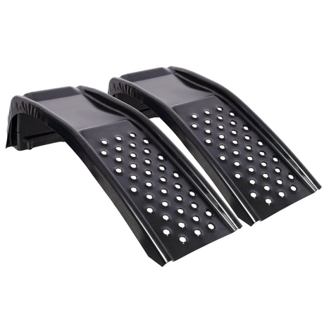 Heavy Duty Solid Steel Car Ramp 8000 LBS Capacity Auto Service Ramp Pack of 2 Vehicle Ramps for Truck, SUV, Car Maintenance & Oil Change - Black - Fab Heavy Parts