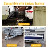 Heavy Duty Trailer Jack Fixed Mount w/ Drop Leg 28.6 in. Lift Max Load 2,500 Lbs - Fab Heavy Parts