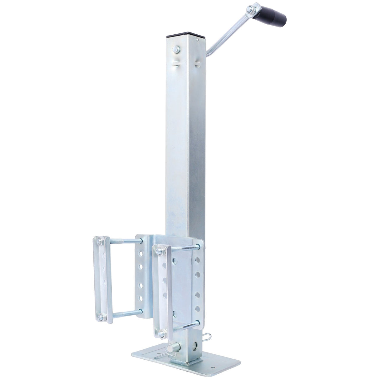 Heavy Duty Trailer Jack Fixed Mount w/ Drop Leg 28.6 in. Lift Max Load 2,500 Lbs - Fab Heavy Parts