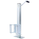 Heavy Duty Trailer Jack Fixed Mount w/ Drop Leg 28.6 in. Lift Max Load 2,500 Lbs - Fab Heavy Parts