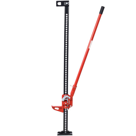 High Lift Jack 60" Utility 7000 lbs Capacity Ratcheting Off Road Heavy - Duty Bumper - Red - Fab Heavy Parts
