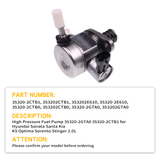 High Pressure Fuel Pump 35320 - 2E610 35320 - 2CTB1 for Hyundai Sonata Santa Kia K5 Optima Sorento Stinger 2.0L - Fab Heavy Parts