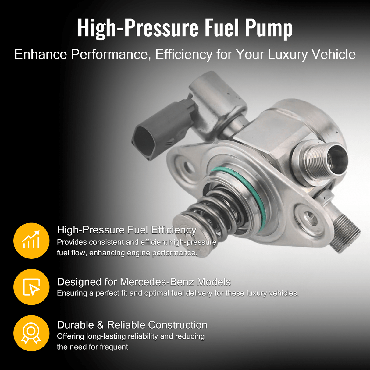 High Pressure Fuel Pump A2760700101 Fits for Mercedes - Benz C300 C350 E300 E350 E400 GLK350 Ml350 - Fab Heavy Parts