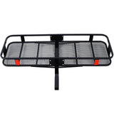 Hitch Mount Cargo Carrier Basket 60" X 21" X 6" with Waterproof Cargo Bag 56" X 20" X 20" 500 Lbs Capacity - Fab Heavy Parts
