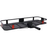 Hitch Mount Cargo Carrier Basket 60" X 21" X 6" with Waterproof Cargo Bag 56" X 20" X 20" 500 Lbs Capacity - Fab Heavy Parts