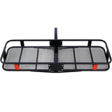 Hitch Mount Cargo Carrier Basket 60" X 21" X 6" with Waterproof Cargo Bag 56" X 20" X 20" 500 Lbs Capacity - Fab Heavy Parts