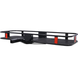 Hitch Mount Cargo Carrier Basket 60" X 21" X 6" with Waterproof Cargo Bag 56" X 20" X 20" 500 Lbs Capacity - Fab Heavy Parts