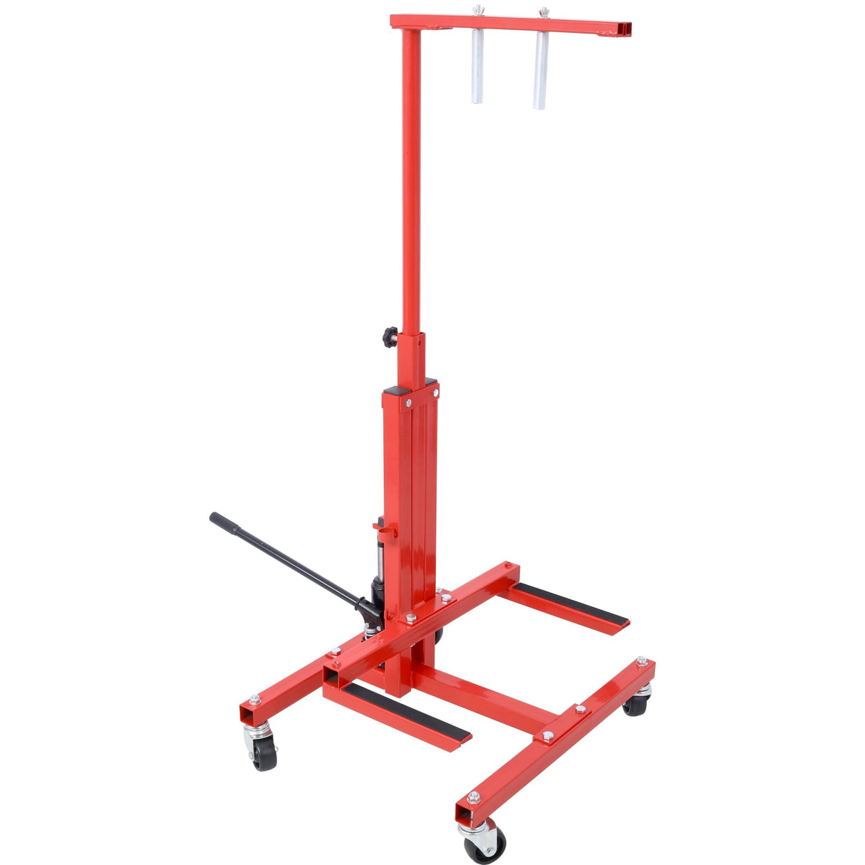 Hydraulic Door Remover and Installer Jack Hoist Lift Stand Dolly Red - Fab Heavy Parts