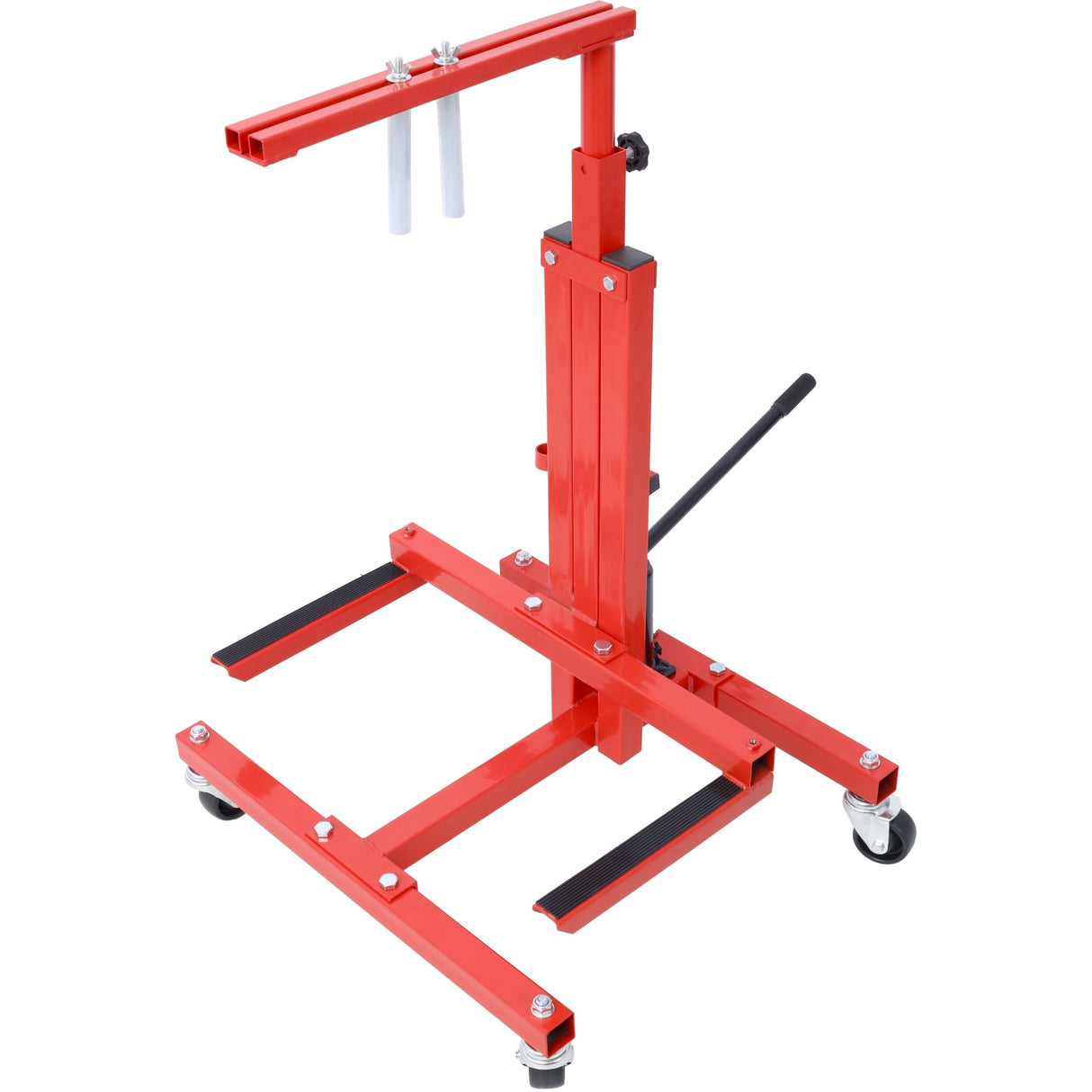 Hydraulic Door Remover and Installer Jack Hoist Lift Stand Dolly Red - Fab Heavy Parts