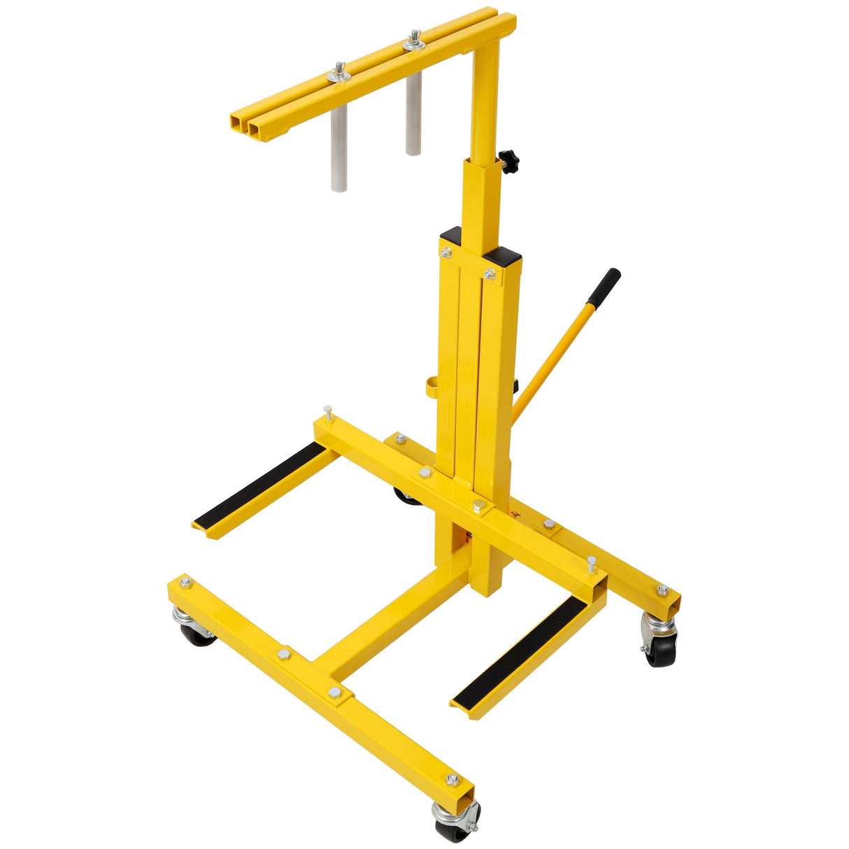Hydraulic Door Remover and Installer Jack Hoist Lift Stand Dolly - Yellow - Fab Heavy Parts