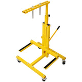 Hydraulic Door Remover and Installer Jack Hoist Lift Stand Dolly - Yellow - Fab Heavy Parts