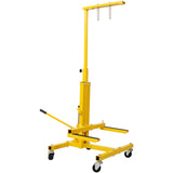 Hydraulic Door Remover and Installer Jack Hoist Lift Stand Dolly - Yellow - Fab Heavy Parts